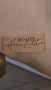 Leinen Kissenhülle White Home  40 x 60cm