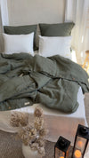 Leinen Bettwäsche Set Khaki