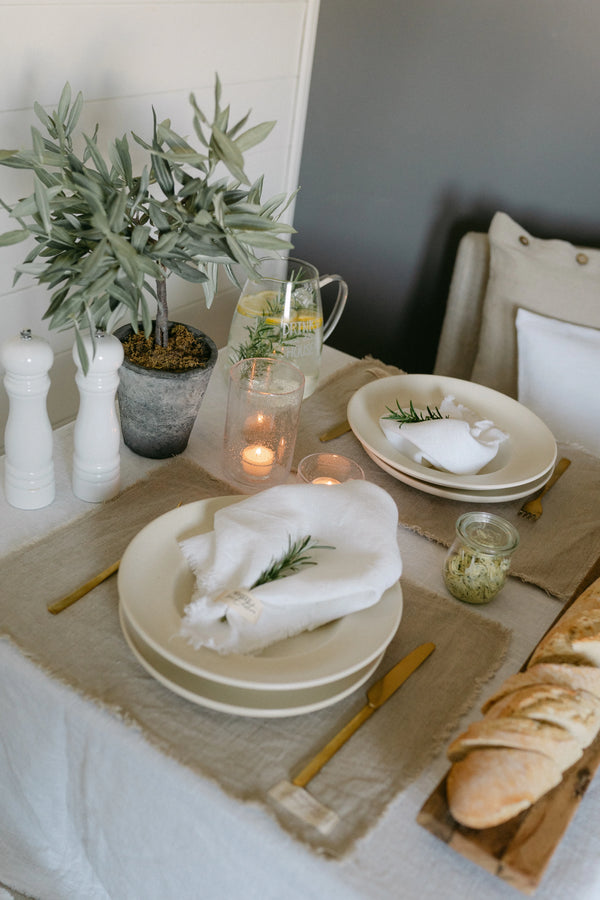 Leinen Platzset 2er Set vs. Farben – White Home Edition