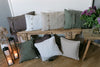 Leinen Kissenhülle White Home  40 x 60cm
